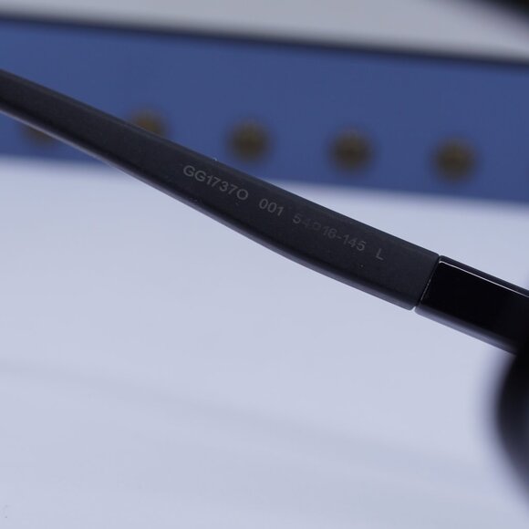 Gucci GG1737O 001 Rectangle Eyeglasses - Black 54mm - Picture 6 of 11
